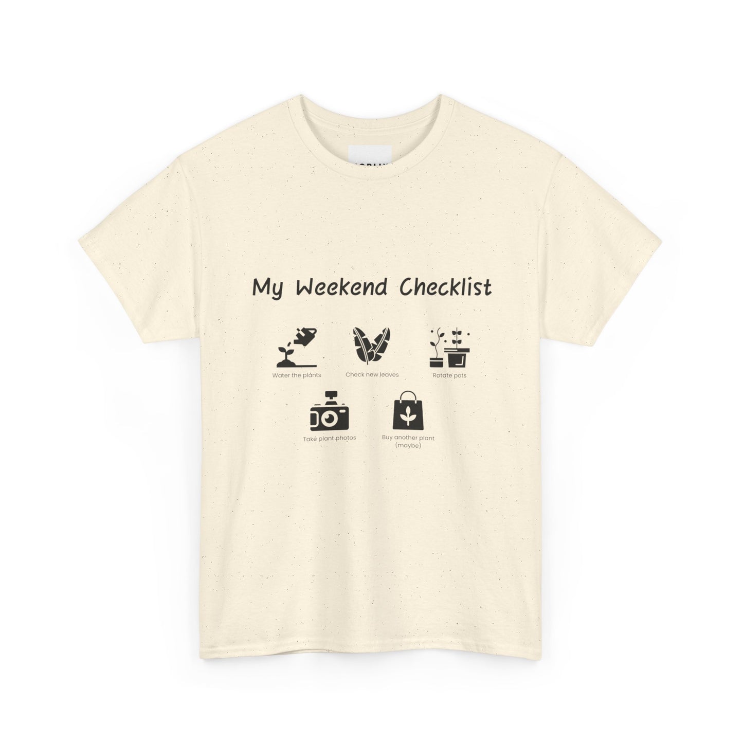 My Weekend Checklist Plants T-Shirt — Cute Plant Lover Shirt, Gardening Tee, Botanical Graphic Tee, Gifts for Plant Moms & Plant Dads